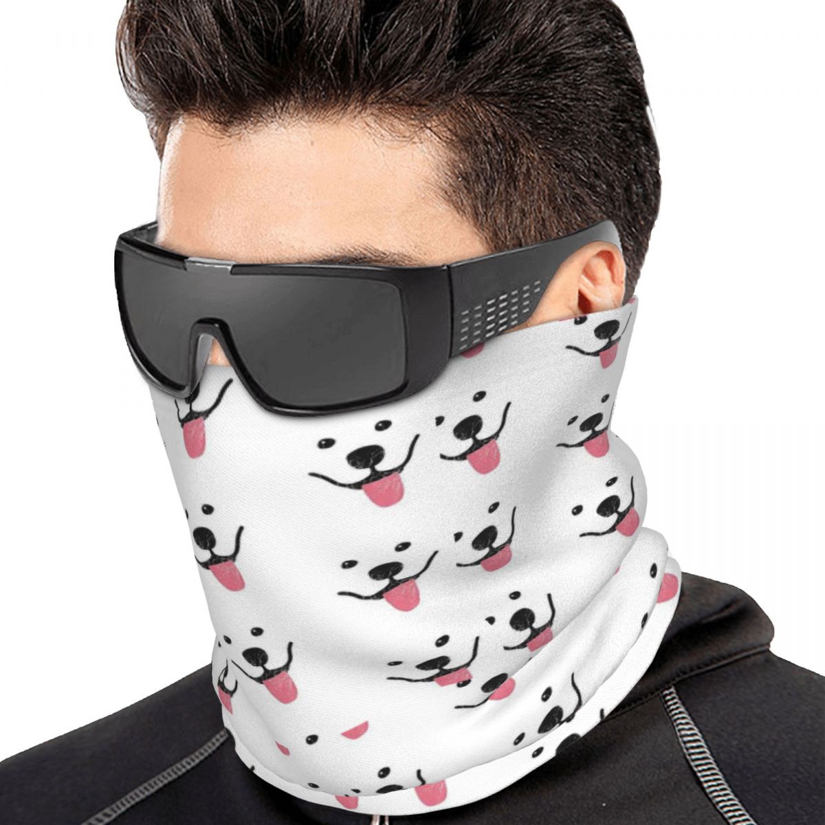 Neck Gaiter Face Cover - Funny Samoyed Multifunctional Elastic Neck Gaiter