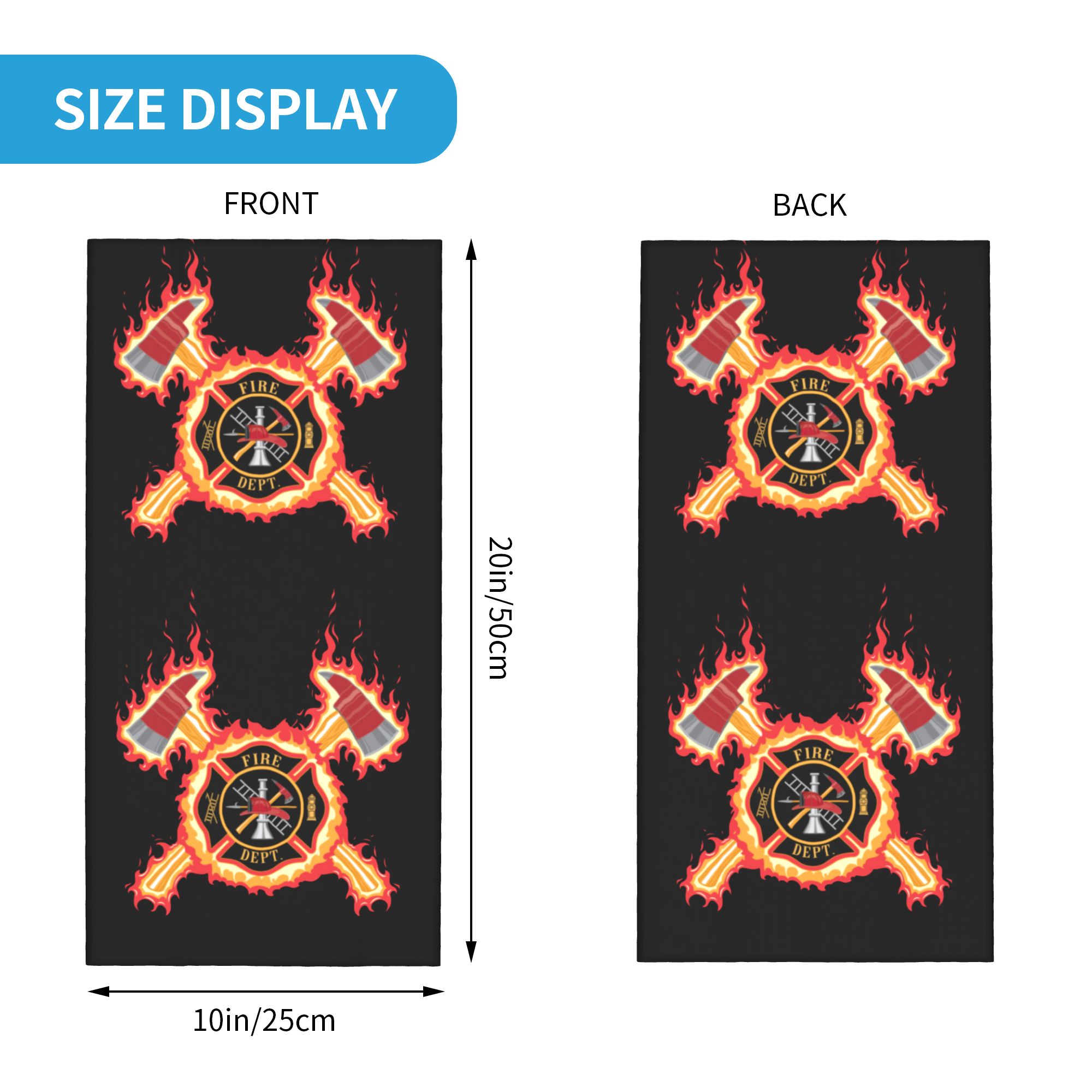 Custom Firefighter Cross Banda - Neck Gaiter Face Cover review and price