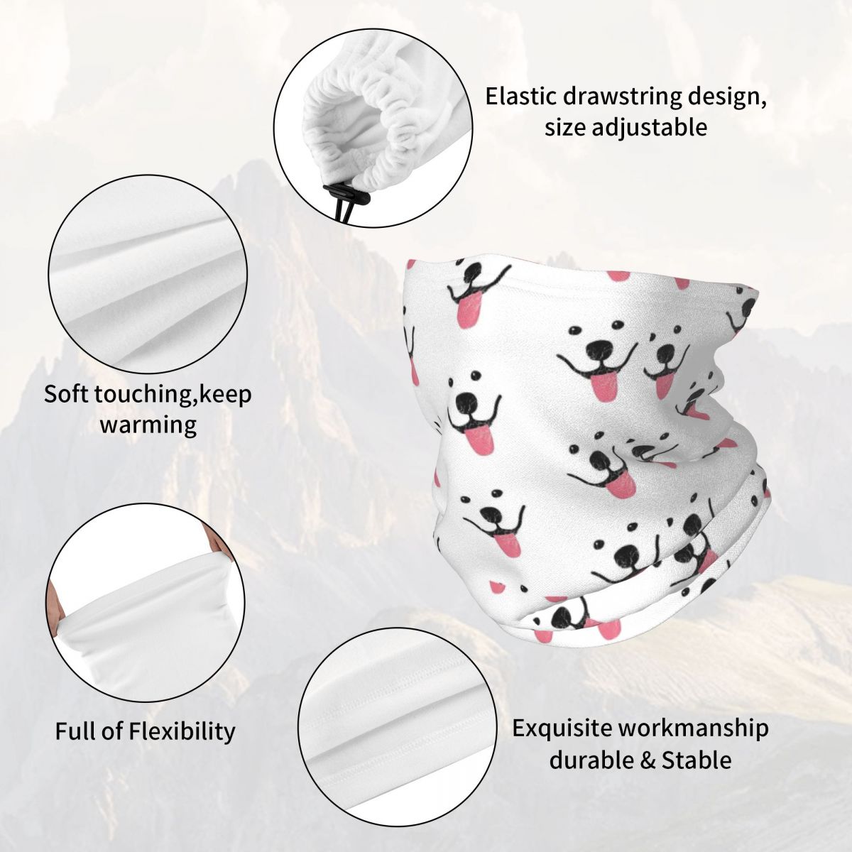 Funny Samoyed Multifunctional  - Neck Gaiter Face Cover review and price